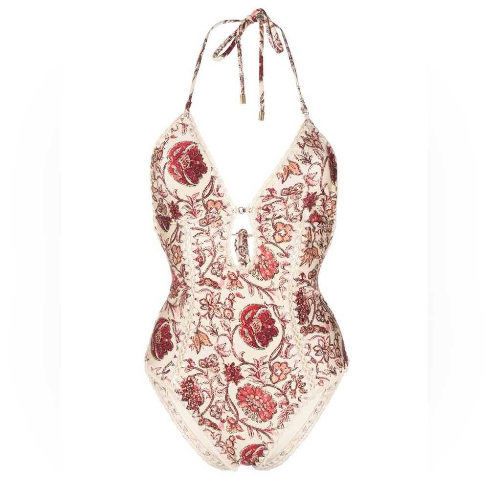 ZIMMERMANN paisley-print halterneck swimsuit